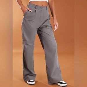 NWT - Charcoal Straight Leg Pants - Pretty Little Thing